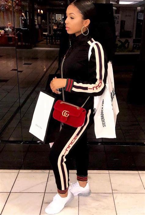 gucci black sweat suit|best looking Gucci sweatsuits.